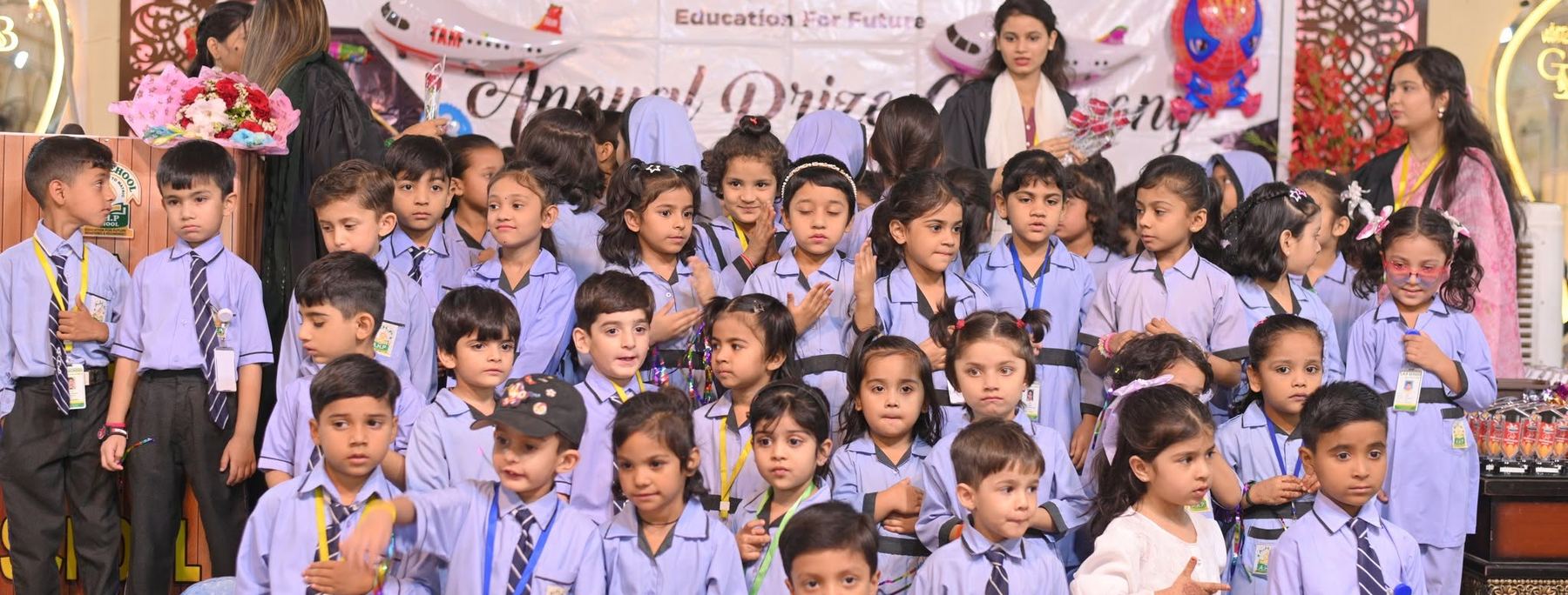 Students of Al-Hamd Progressive School & College at a school event