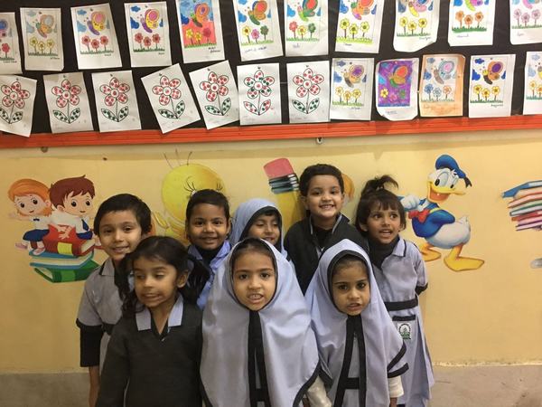 In the classroom at A.H.P School & College